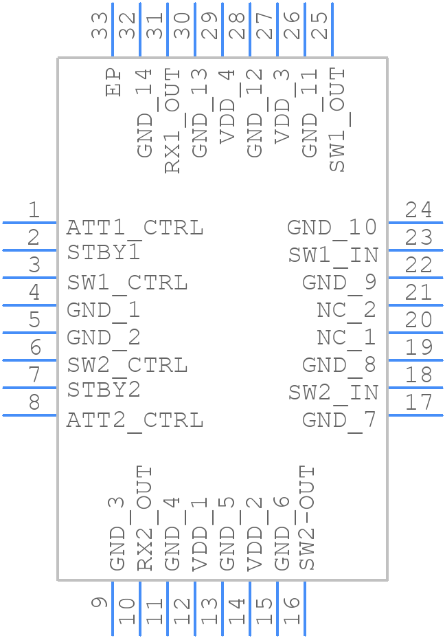 F0452LEGK - Renesas Electronics - PCB symbol
