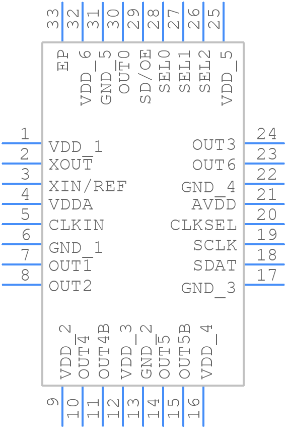 5V49EE903NLGI - Renesas Electronics - PCB symbol