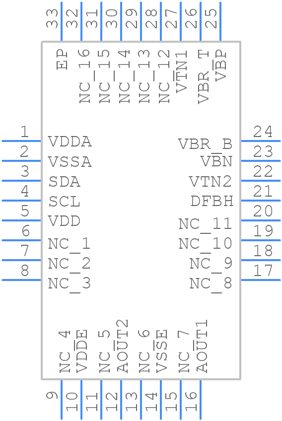 ZSSC3154BA3R - Renesas Electronics - PCB symbol