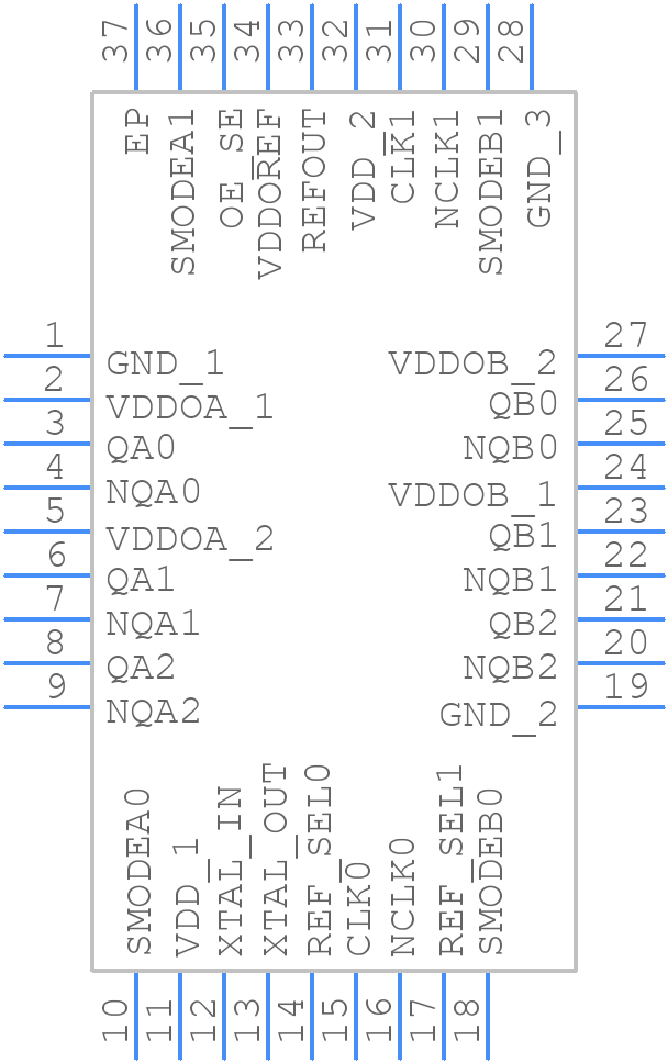 8T39S06ANBGI8 - Renesas Electronics - PCB symbol