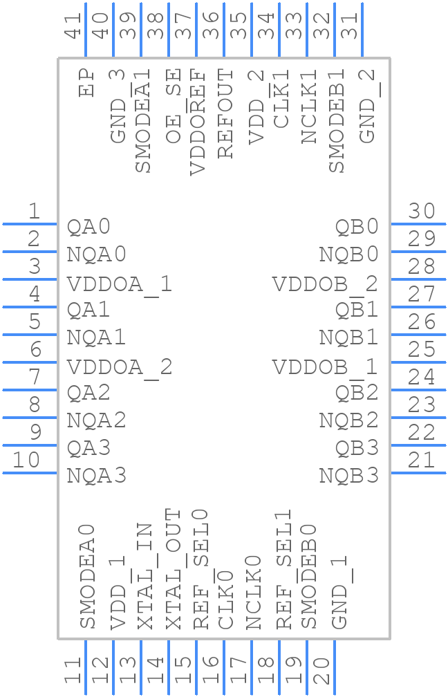 8T39S08ANLGI - Renesas Electronics - PCB symbol