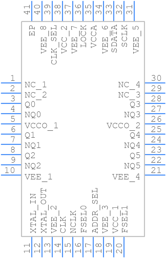 8T49N006A-000NLGI - Renesas Electronics - PCB symbol