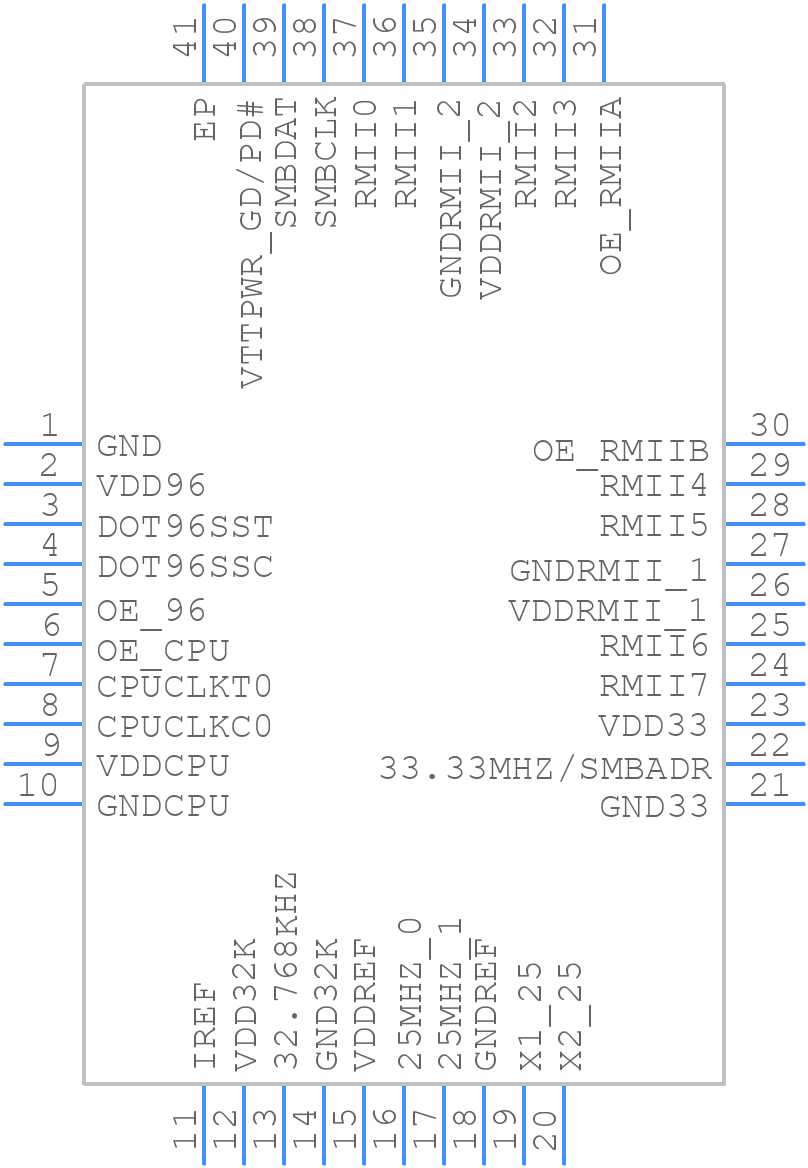 9FGP202AKLF - Renesas Electronics - PCB symbol