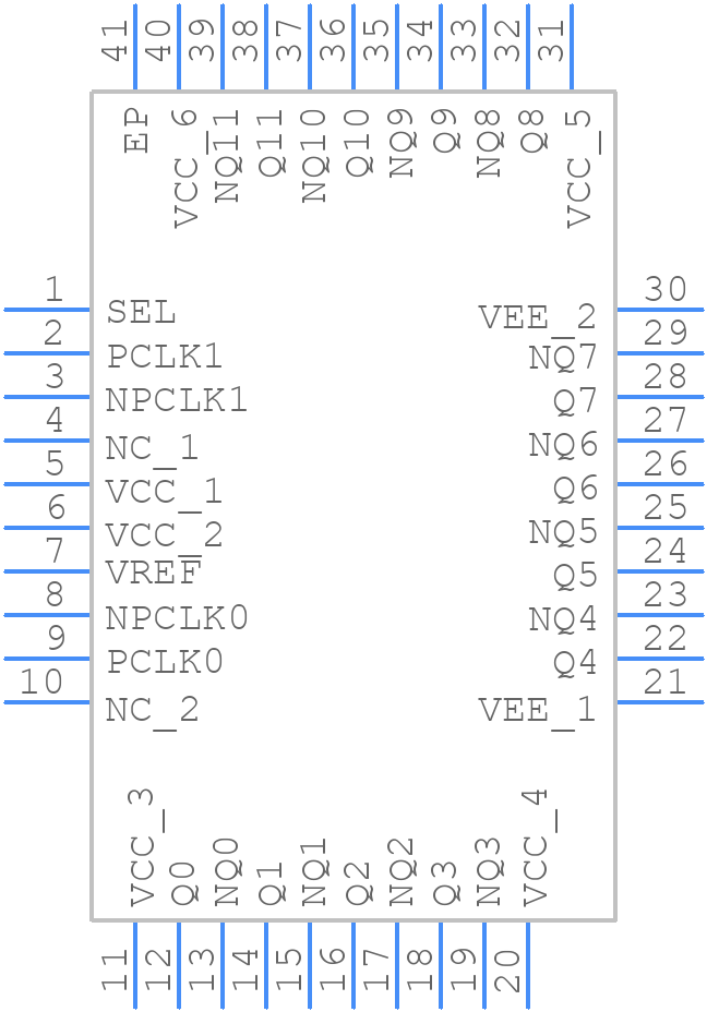 8SLVP1212ANLGI/W - Renesas Electronics - PCB symbol