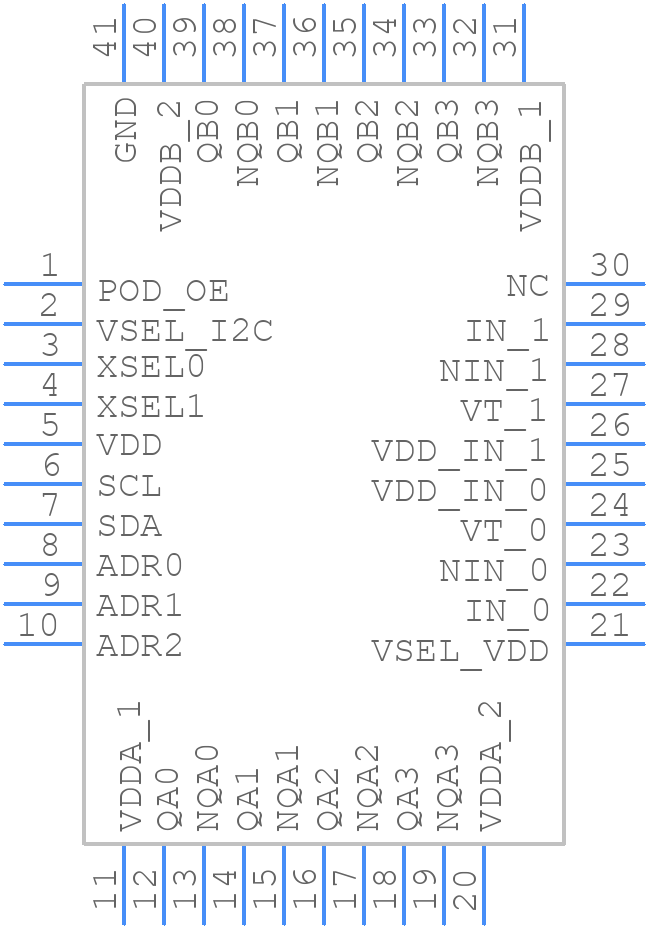 8T79S308NLGI8 - Renesas Electronics - PCB symbol