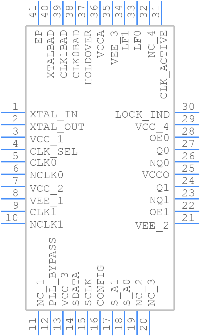 8T49N205A-999NLGI - Renesas Electronics - PCB symbol