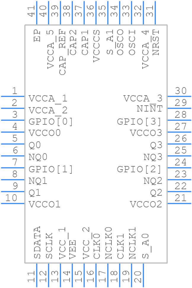 8T49N240-994NLGI8 - Renesas Electronics - PCB symbol