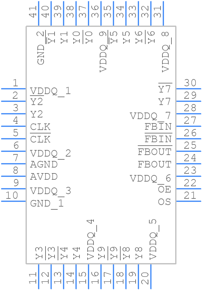 CSPUA877ANLG8 - Renesas Electronics - PCB symbol