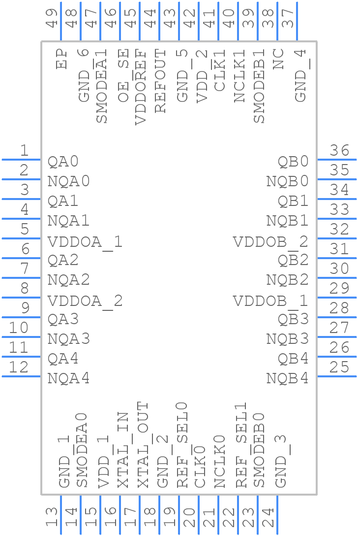 8T39S11ANLGI - Renesas Electronics - PCB symbol