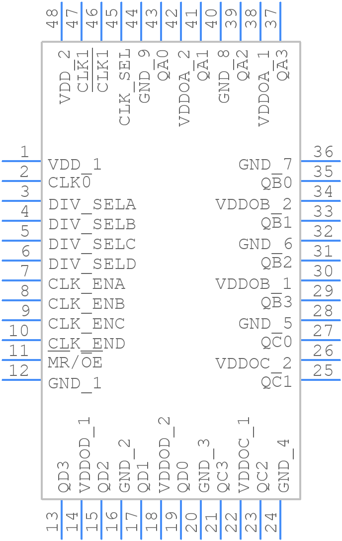87016AYILF - Renesas Electronics - PCB symbol