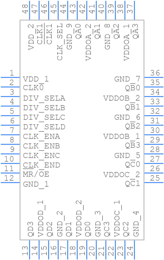 87016AYILFT - Renesas Electronics - PCB symbol