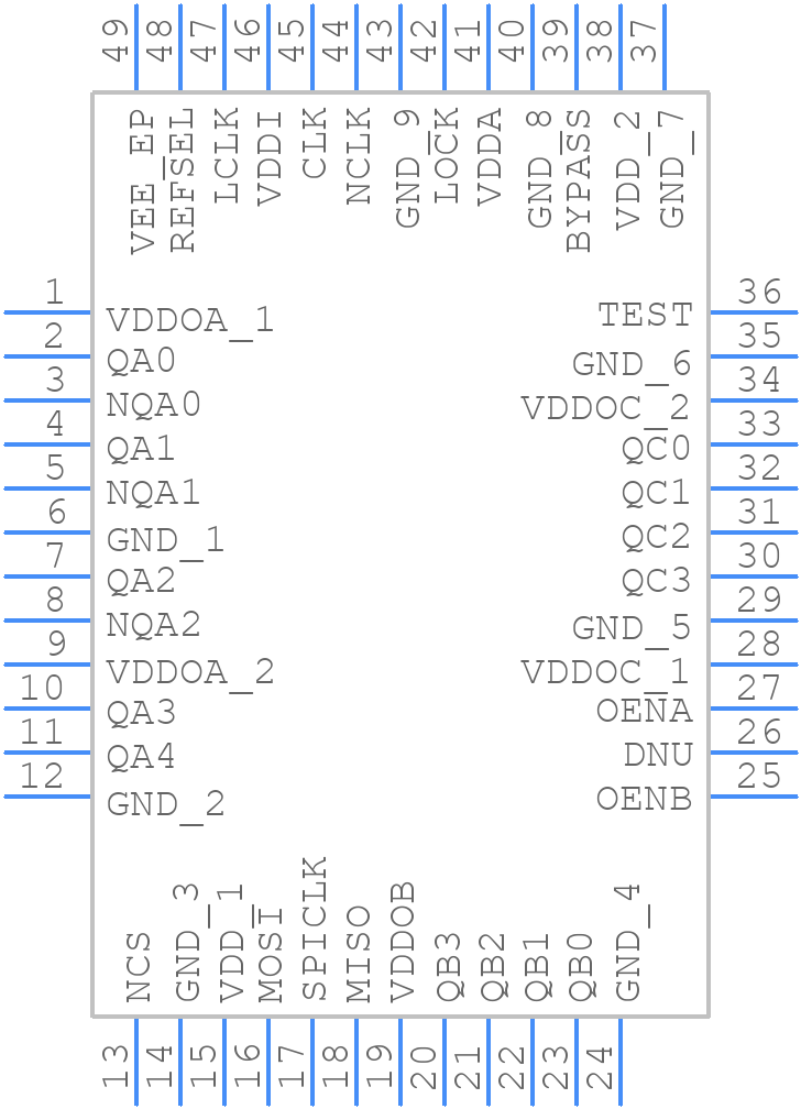 8V44N4614NLGI8 - Renesas Electronics - PCB symbol