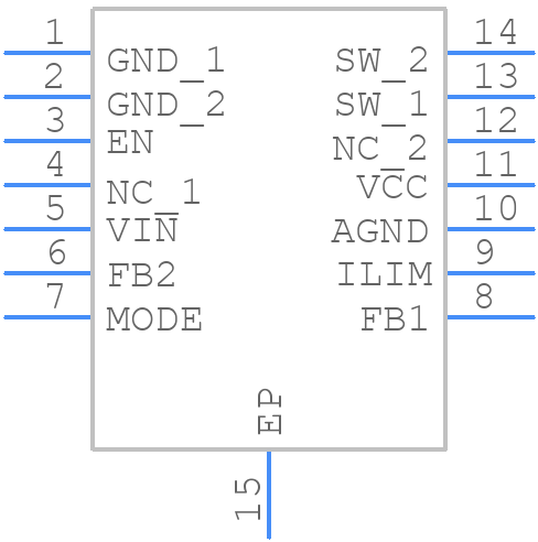 MP6004GQ-Z - Monolithic Power Systems (MPS) - PCB symbol