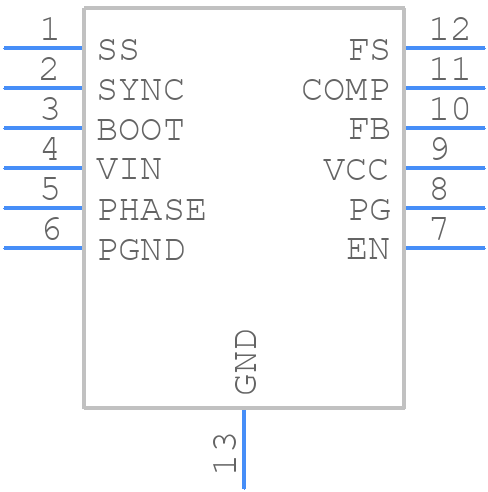 ISL85410FRZ - Renesas Electronics - PCB symbol