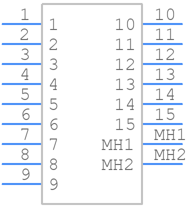 M83513/10-B01NW - Glenair - PCB symbol