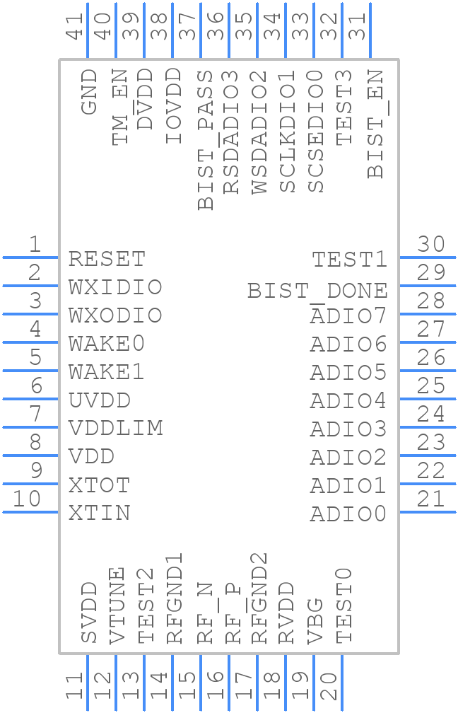 MAX7037EGL+ - Analog Devices - PCB symbol