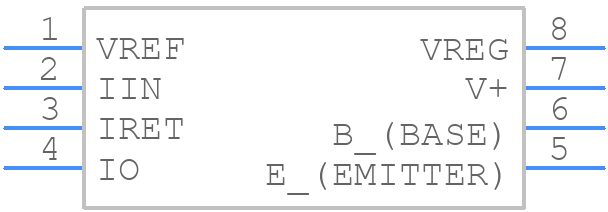 XTR116UAG4 - Texas Instruments - PCB symbol