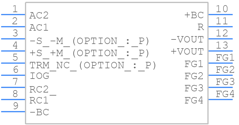 TUNS700F28-R2T - Cosel - PCB symbol
