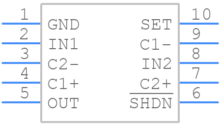 MAX1910EUB+T - Analog Devices - PCB symbol