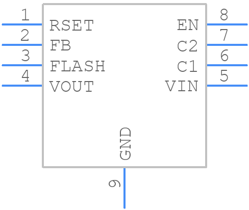 DIO5151ED8 - DIOO Microcircuits - PCB symbol
