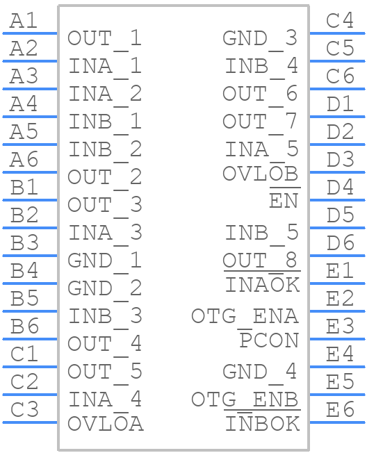 MAX14727EWV+ - Analog Devices - PCB symbol