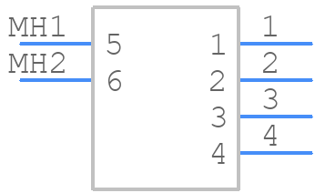 1040860410 - Molex - PCB symbol