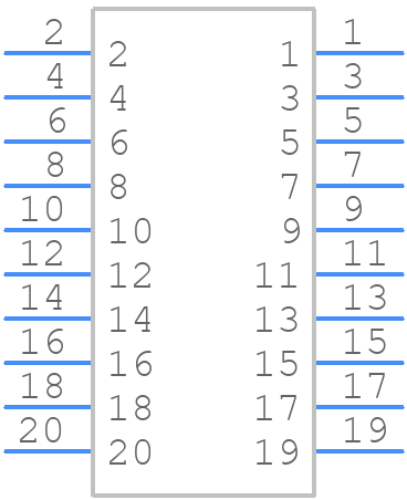 395-020-523-201 - EDAC - PCB symbol