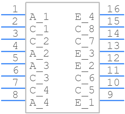 CNY74-4H - Vishay - PCB symbol