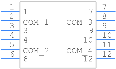 MHPS4284N - Apem - PCB symbol