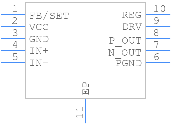MAX15024AATB/V+T - Analog Devices - PCB symbol