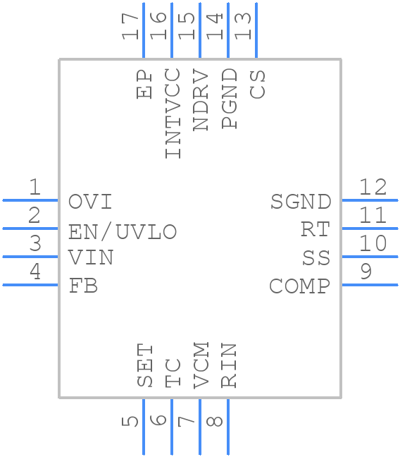 MAX17690ATE/V+ - Analog Devices - PCB symbol