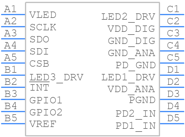 MAX86141ENP+T - Analog Devices - PCB symbol