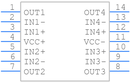 TL974QPWRQ1 - Texas Instruments - PCB symbol
