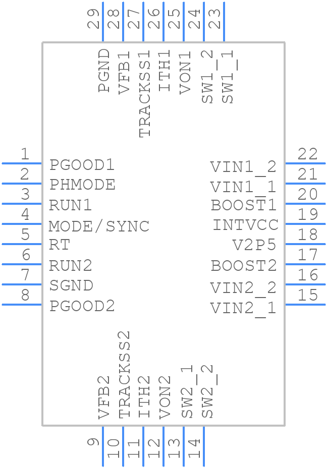 LTC3633EUFD#PBF - Analog Devices - PCB symbol