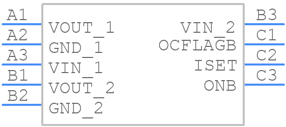 FPF2496UCX - onsemi - PCB symbol