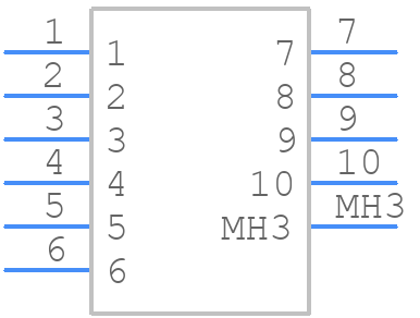 30700-4100 - Molex - PCB symbol