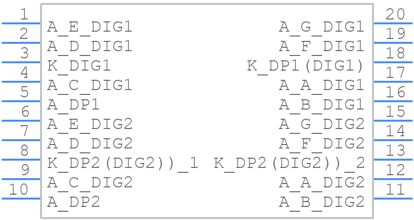 ACDC02-41SGWA-F01 - Kingbright - PCB symbol