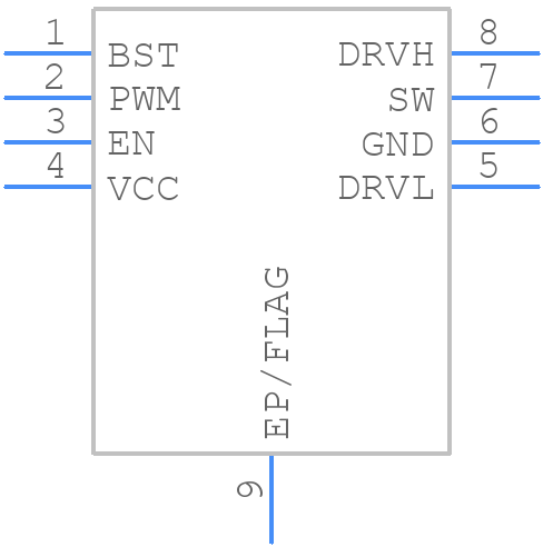 NCP81155MNTXG - onsemi - PCB symbol