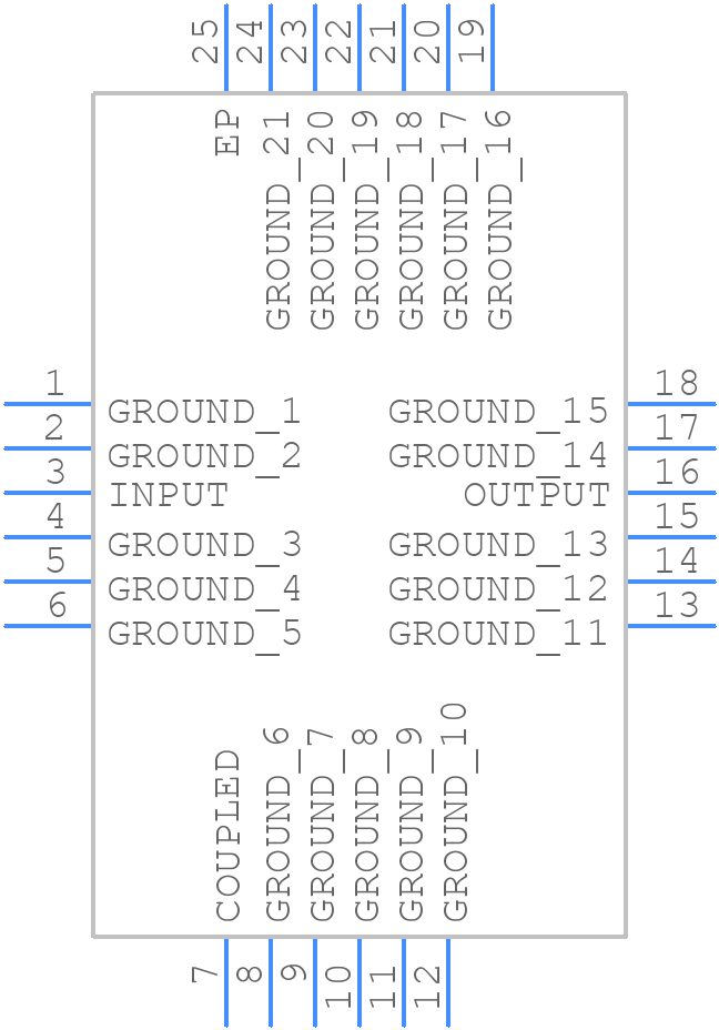 EDC21-24+ - Mini-Circuits - PCB symbol