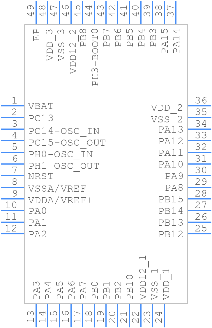 STM32L562CEU6P - STMicroelectronics - PCB symbol