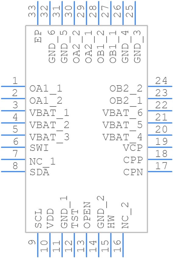 TMC223-LI - Analog Devices - PCB symbol