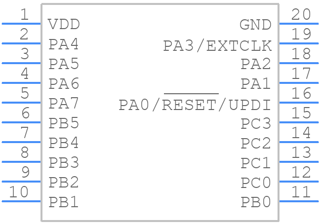 ATTINY406-SFR - Microchip - PCB symbol