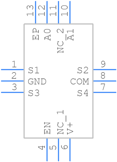 DG2034EDN-T1-GE4 - Vishay - PCB symbol