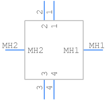KUSBVXHT-BS1N-O30-HRF - Kycon - PCB symbol