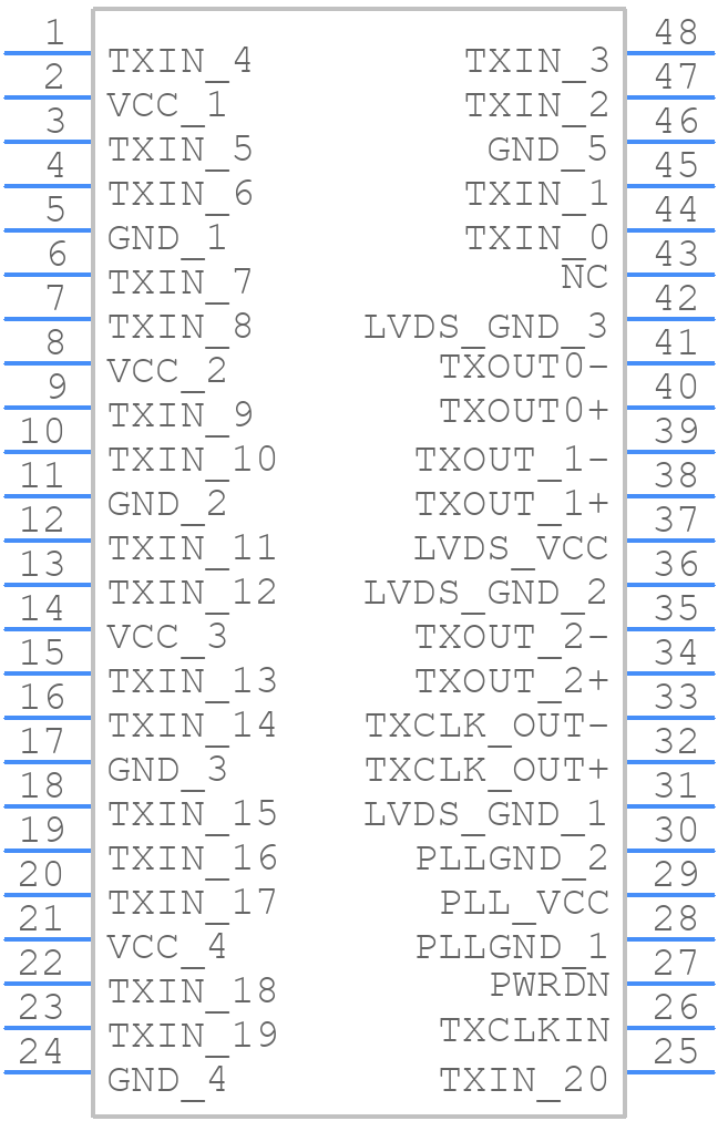 FIN1215MTDX - onsemi - PCB symbol