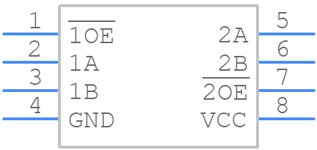 74CBTLV3306GTX - Nexperia - PCB symbol