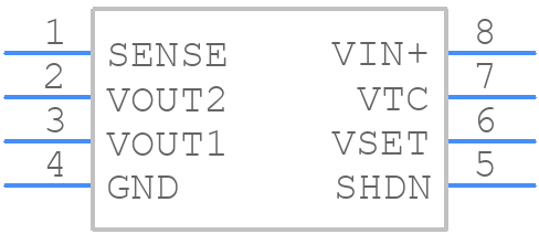 ICL7663SCPAZ - Renesas Electronics - PCB symbol