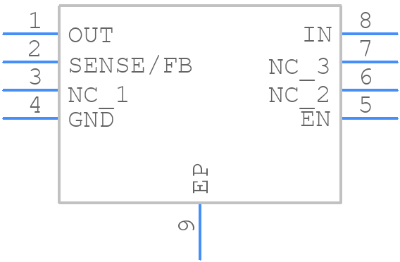 TPS79850QDGNRQ1 - Texas Instruments - PCB symbol