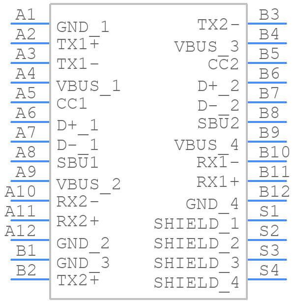 DX07S024JA2R1200 - JAE - PCB symbol