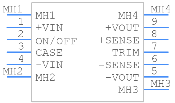 CHE100W-48S15 - Cincon - PCB symbol